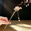 Древний Стиль Цветочные Шпильки с Кисточками - Элегантные Китайские Высококлассные Аксессуары для Волос Xiuhe