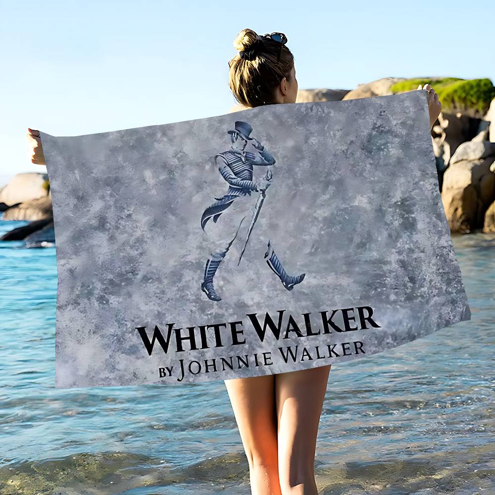Модное пляжное полотенце J-Johnnie W-Walker, разноцветные банные полотенца для девочки, из микрофибры, быстросохнущие, с защитой от песка, для пляжа, йоги, спортзала, бассейна