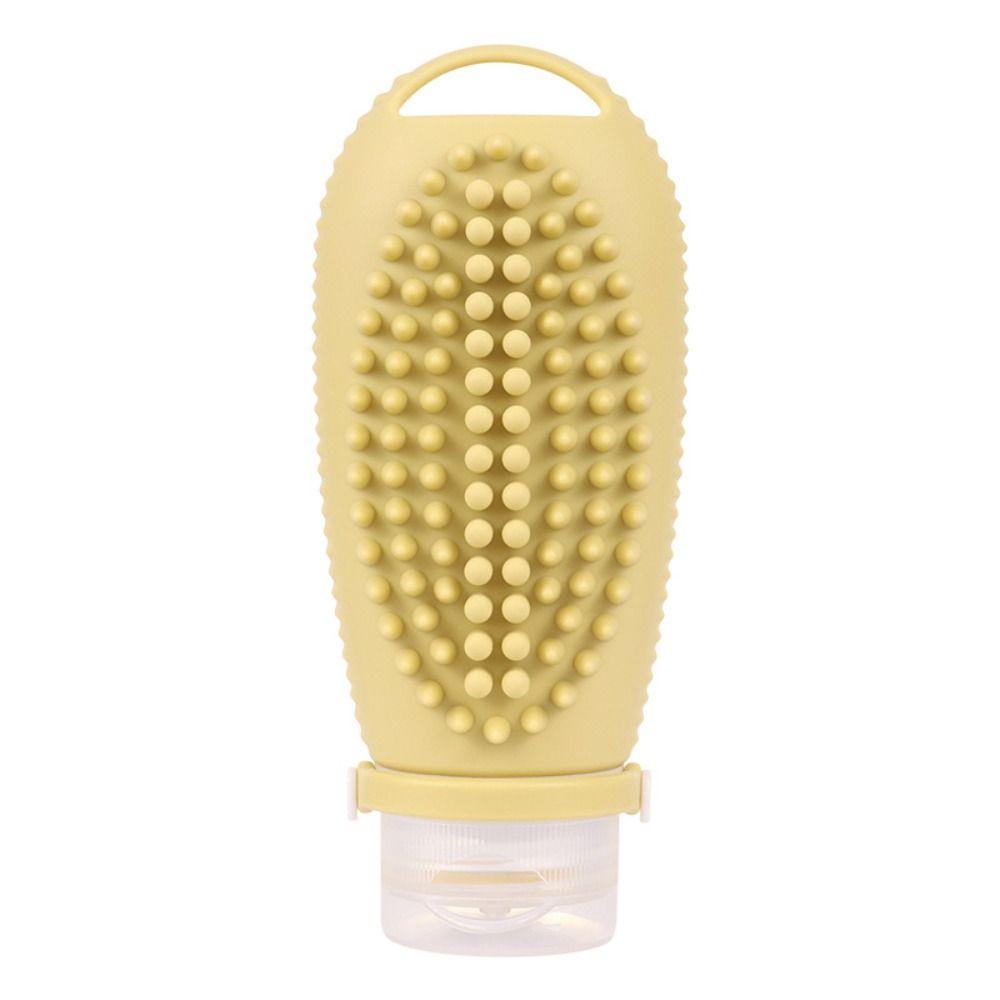 Заправляемая бутылка силиконовая массажная щетка удобная для путешествий дорожная бутылка для шампуня для женщин