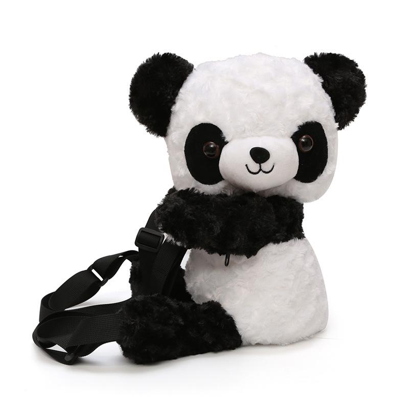 Cute Plush Panda Doll Bag Satchel Single Shoulder Cartoon Bag