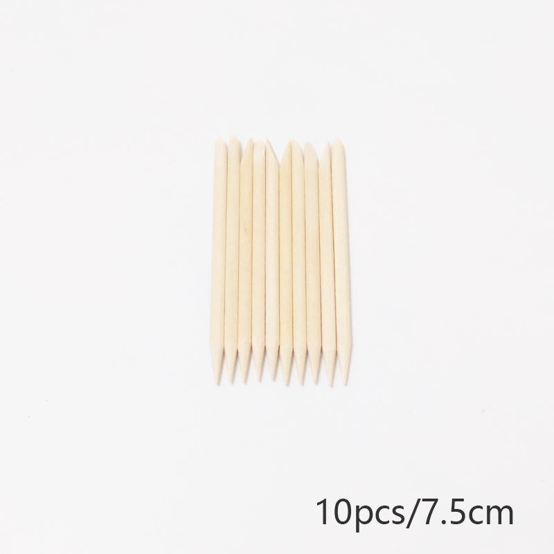 Nail Cuticle Pusher Orange Wood Sticks Nail Manicures Remover Wooden Design Nail Gel Polish Drawing Stick for Nail Art