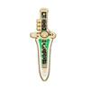 Stylish Cartoon Dragon Dagger Brooch Colorful Alloy Pin Versatile Decorative Accessory