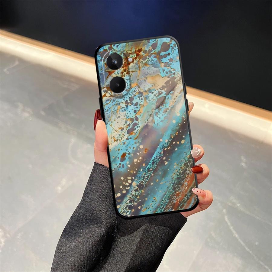 Ретро Чехол с ржавыми пятнами для Realme C25 C21 C33 C35 C53 C55 GT Master Neo2 12 14 C15 C12 Nazro 50 50i P3 Ultra 11 Pro Чехол для телефона