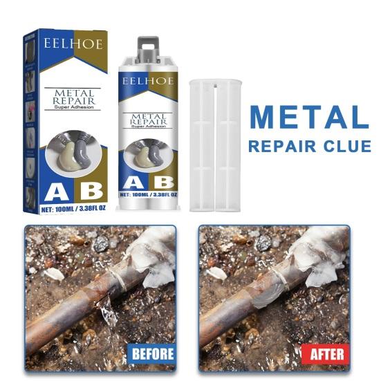 Клей для ремонта металла Быстросохнущий Сильная липкость Жаростойкий Устойчивый к старению Водонепроницаемый клей AB для металла Чугунный клей