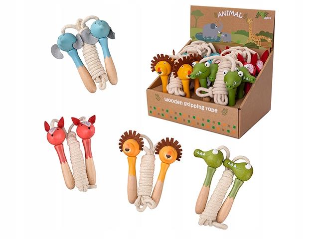 Jump Rope With Wooden Handles (Jungle Animals)