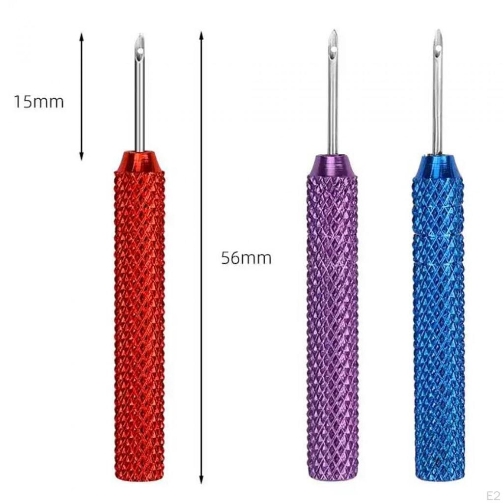 3 шт., пробойник, ручка для вышивания, игла, металлическая трубка, шерстяные булавки для валяния для рукоделия ручной работы, художественные промыслы