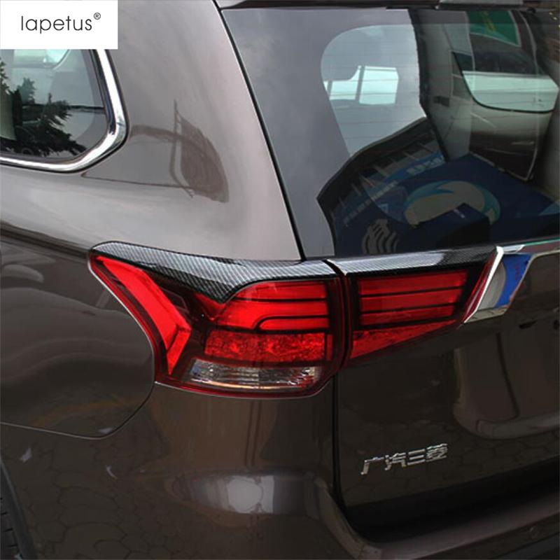 4 шт. ABS Хромированные аксессуары для Mitsubishi Outlander 2015 - Задние фонари Лампа Накладка на веки Накладка на брови Комплект накладок