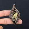 Lovely Septarian Gemstone Pure Copper Wire Wrapped Handmade Pendant Jewelry For Gift