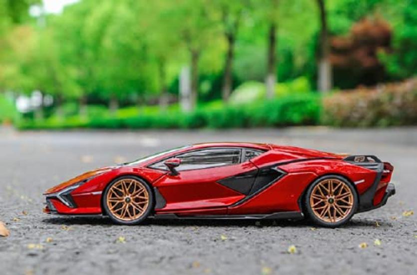 Bburago Lamborghini Sian FKP 37 Bburago Lamborghini Sian FKP 37 гоночный спортивный автомобиль литой автомобиль модель мини-автомобиля 1/18 1/18