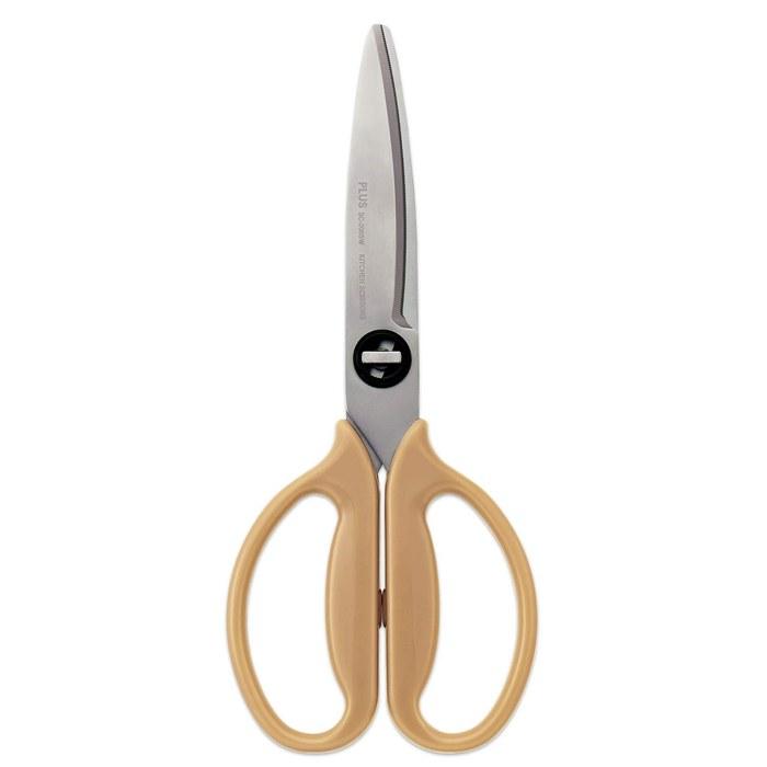 Plus Kitchen Scissors, Fit Cut Curve, Sand Beige, 35679