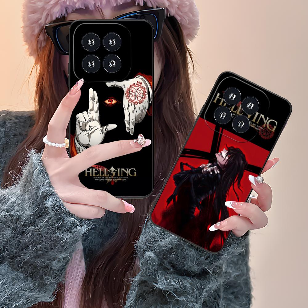 Чехол для мобильного телефона Alucard Hellsing для Xiaomi 15 14 13 12 Mi 11 T Ultra Lite Pro S X 5G Цветная печать Смартфон Красивый чехол