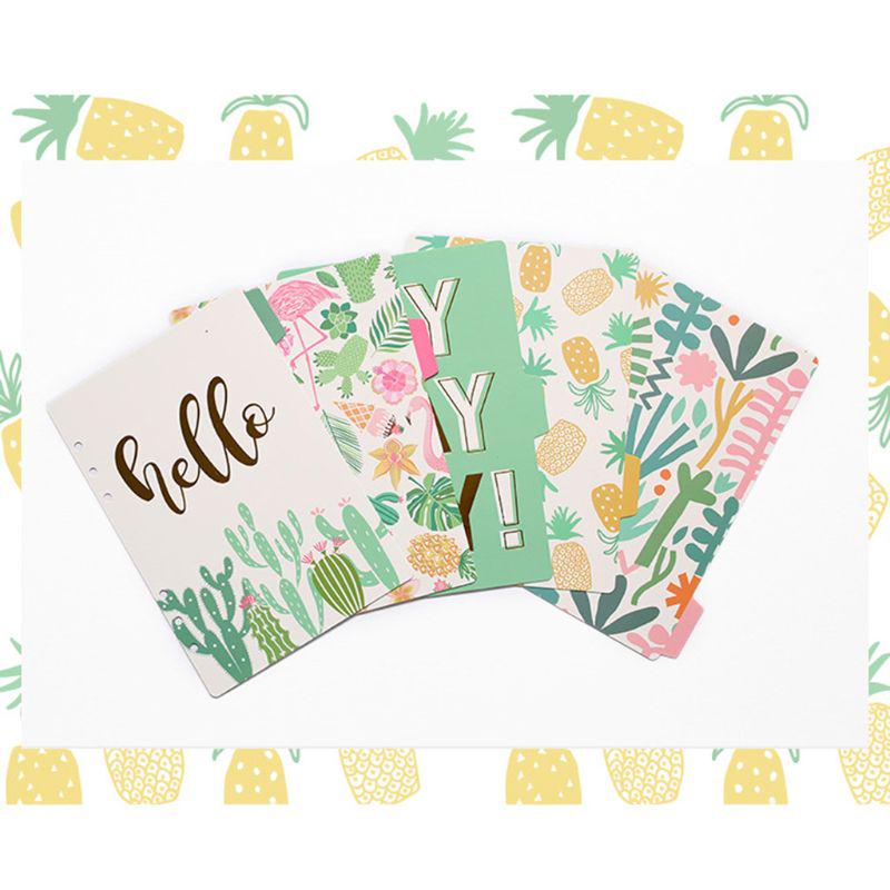 Комплект разделителей страниц для блокнота А5, А6