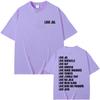 Love Jul 2025 Merch Tshirts Men Women Fashion Rap Pop Music Short Sleeve Tshirt Mens Hip Hop Oversized T Shirts Streetwear