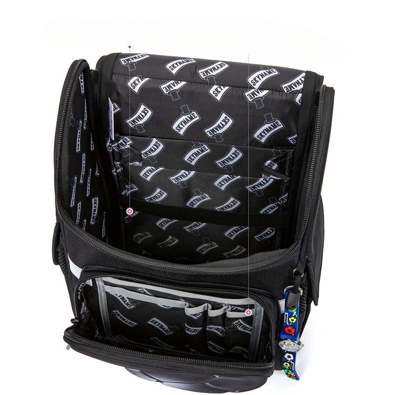 Ортопедические школьные сумки для мальчиков 3D футбол черный рюкзак школьный водонепроницаемый детский рюкзак для книг на 7-9 лет