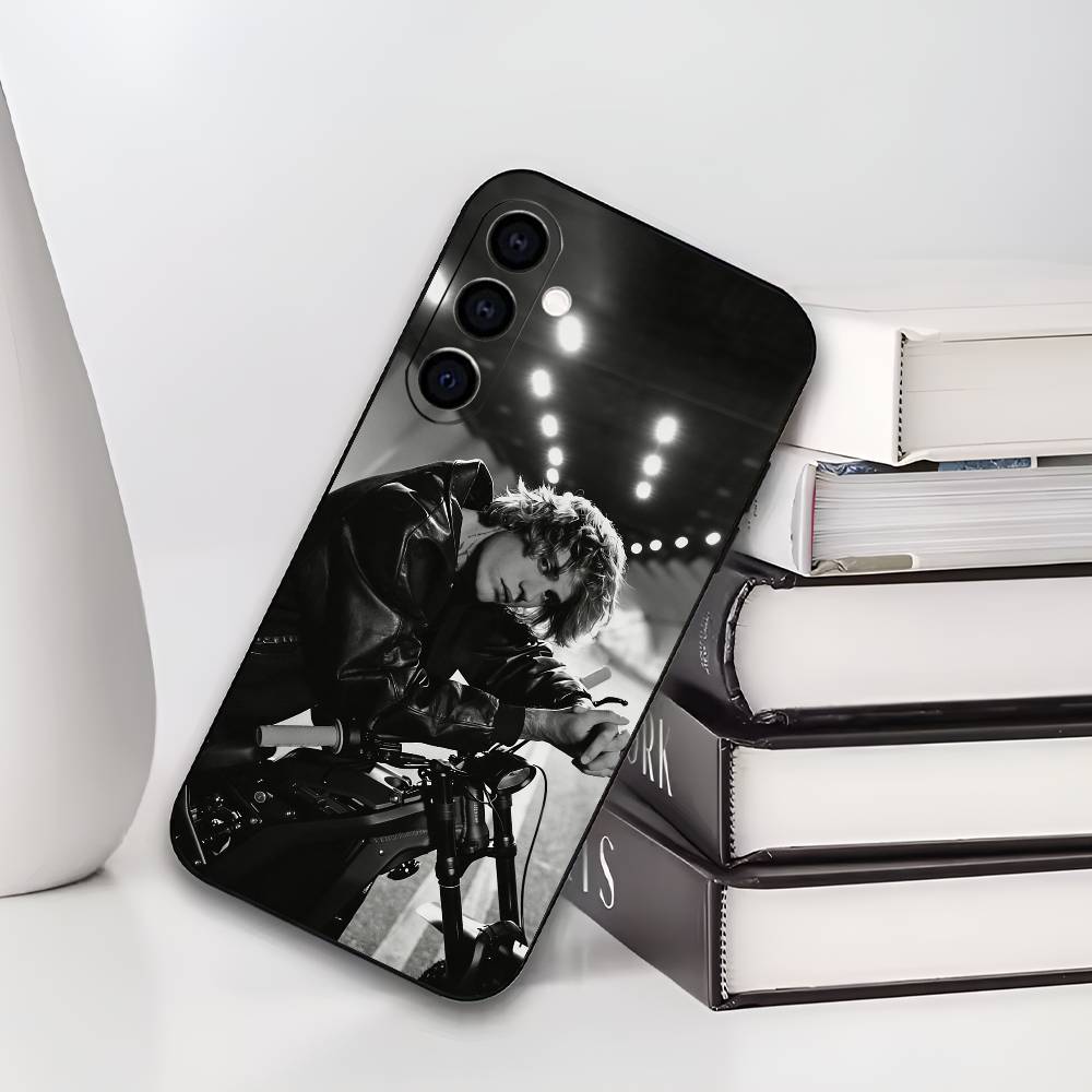 Чехол для телефона JB J-Justin B-Bieber для Samsung Galaxy A73, A72, A71, A70, A53, A52, A51, Другие Мягкий черный чехол