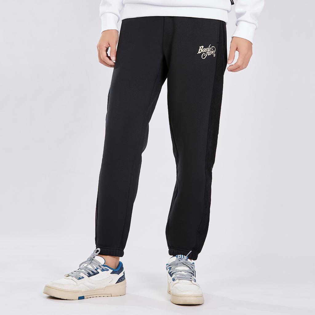 Мужские вязаные спортивные штаны Li Ning Badfive Черные AKLSA81-2