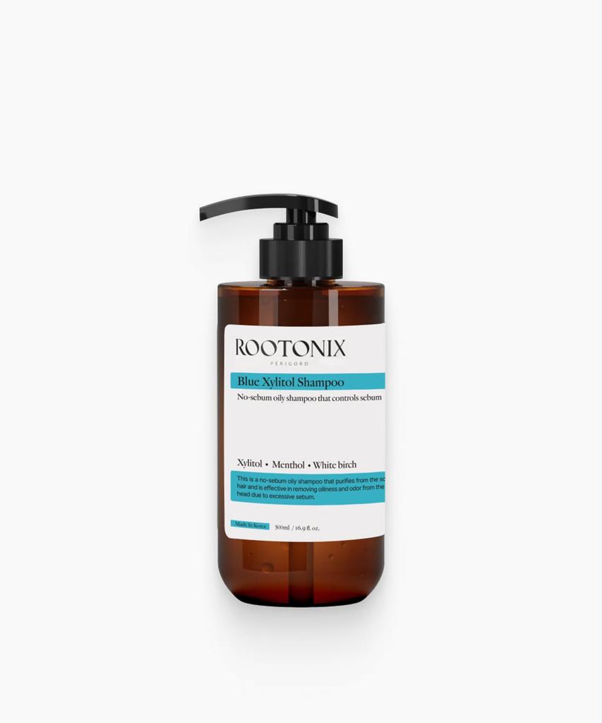 Blue Cooling Xylitol Shampoo for Oily Scalp to Prevent Greasiness