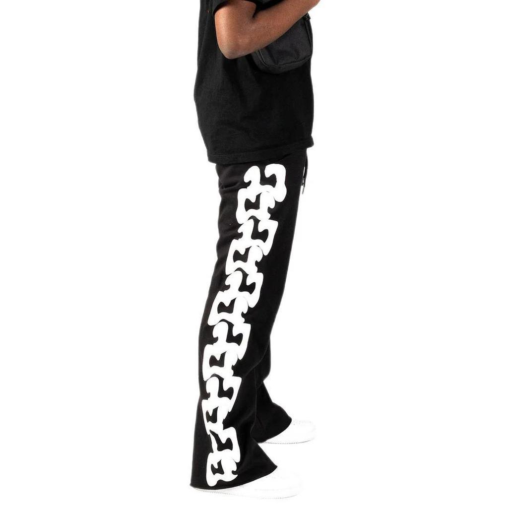 RogueWave Американский Харадзюку Принт Буквами Прямые Брюки Хип-хоп Буквы Зимние Утепленные Свободные Y2k Повседневные Брюки Спортивные Штаны Женщины Мужчины