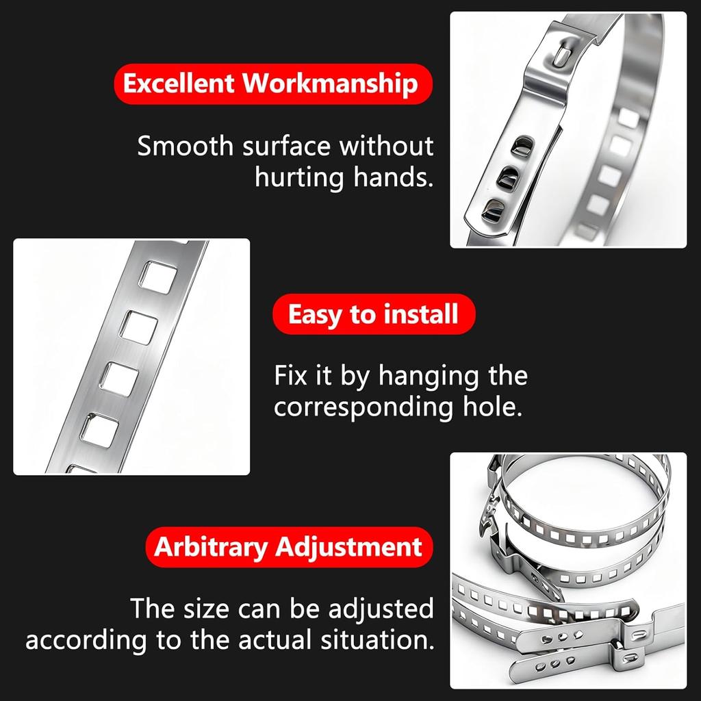 CV Boot Clamp Plier with 20PCS 304 Stainless CV Boot Clamps, 10PCS Small and 10PCS Large Single Ear Hose Clamp, Drive Shaft CV Axle Boot Clamp