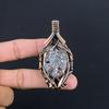Shungite Pendant, 999 Copper Wire Wrapped Gemstone Jewelry, Handmade Pendant, For Thanksgiving
