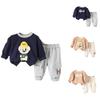 Kids Casual Long-Sleeve Set, Comfortable Daily Wear Outfits