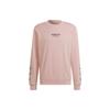Adidas Originals Trefoil Logo Print Loose Fit Long Sleeve Sweatshirt Men Sweatshirt Pink HF4905