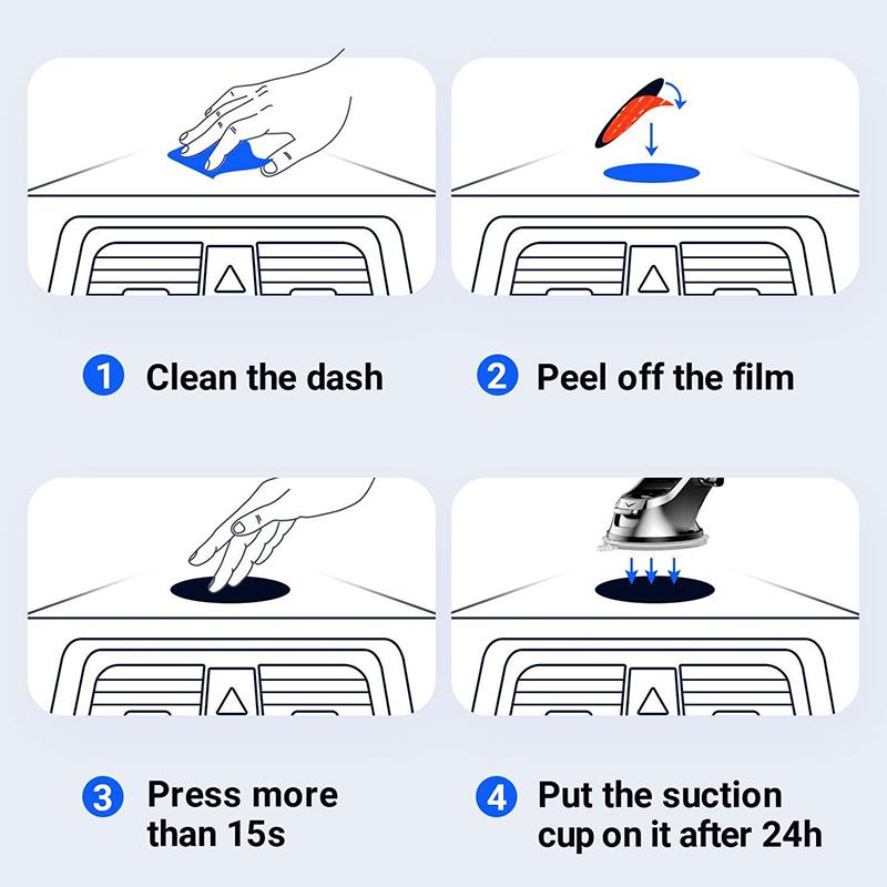 80Mm Car Dash Dashboard Adhesive Sticky For Suction Cup Mobile Phone Holder Mount Gps Brackets Disk Pad Anti-Slip Mat