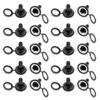 20Pcs 12mm Rocker Toggle Switch Waterproof Rubber Cap Boot Cover Black