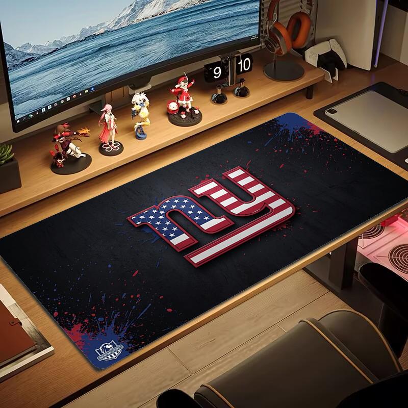 New York Giants Mouse Pad Large Gaming Table Cushion Nonslip Laptop Tablet Big Mousepad Xxl Mat Mini Pc Playmat With Lock Edge
