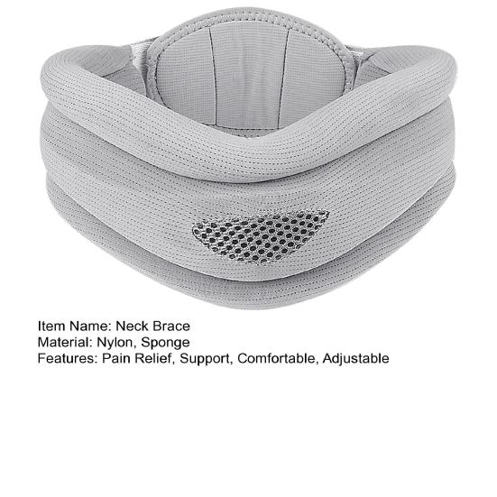 Мягкий пенный шейный бандаж для облегчения боли и поддержки, регулируемый шейный воротник, защита шеи, обертывание для женщин, мужчин, для снятия давления на позвоночник