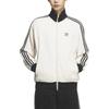 adidas Оригиналы Вафельная Молния Полоска Логотип Свободная Куртка с Длинным Рукавом Унисекс куртки KQ6864