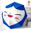 1pc Blue-haired Smiling Face Umbrella with Plastic Handle,Suitable for All Seasons Home Travel Outdoor UmbrellaM976