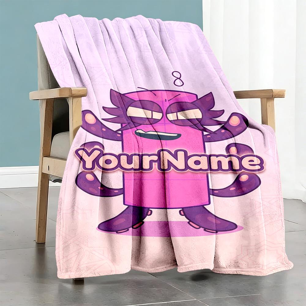 Numberblocks Customize Text Blanket Throw Personalized Blanket Comfortable Perfect for Office Chair Living Room Bedding Couch for All Occasions