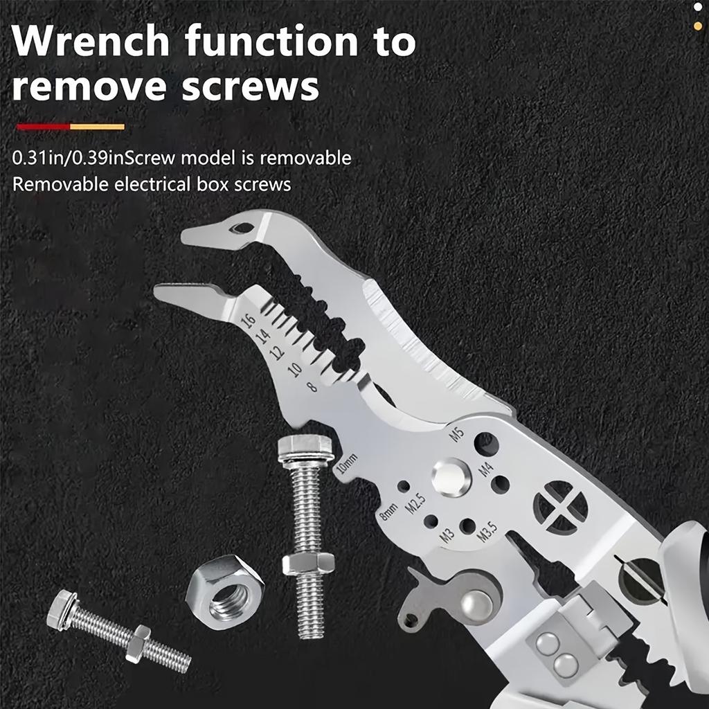 12 в 1 инструмент для зачистки проводов многофункциональные кусачки инструмент используется для ремонта бытовой техники, резки проводов электрика, обжима, намотки