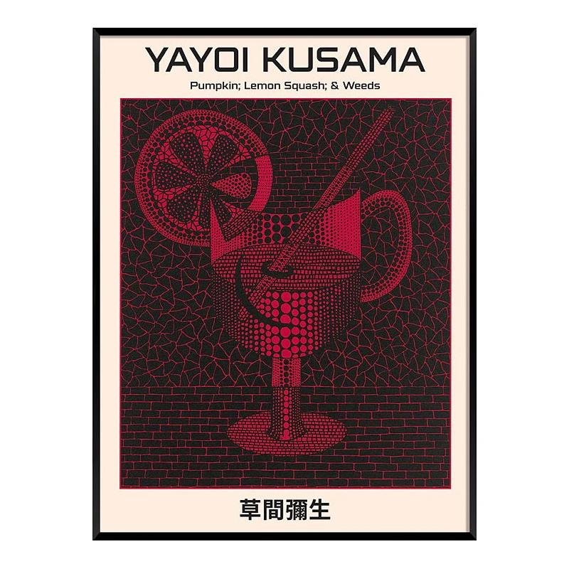Japanese Minimalist Aesthetic Wall Art Yayoi Kusama Abstract HD Oil on Canvas Posters and Prints Home Bedroom Decoration Gifts