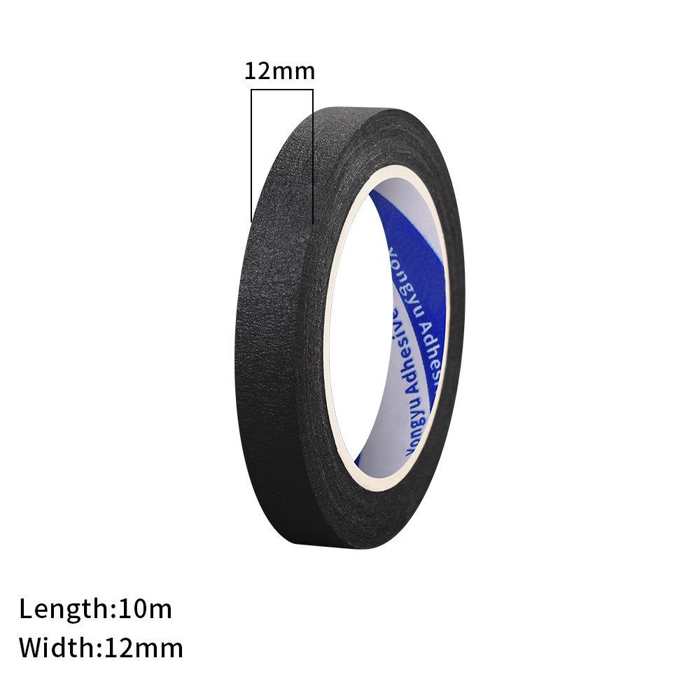 Черная креп-бумажная лента с высокой адгезией для детской ручной живописи и маскирования