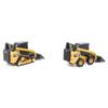 DIECAST MASTERS Caterpillar CAT 272D2 Skid Steer Loader CAT 297D2 Compact Track Loader Set of 2 Completed Product DM84647CS 1/64 &