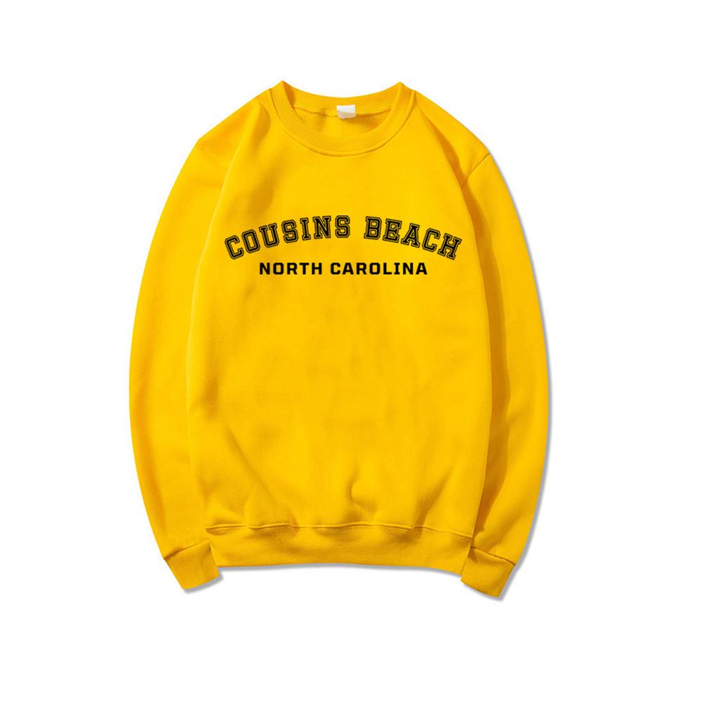 Cousins Beach Северная Каролина Толстовка с круглым вырезом Лето I Turned Pretty Рубашка Женские толстовки с длинными рукавами Повседневные топы с капюшоном