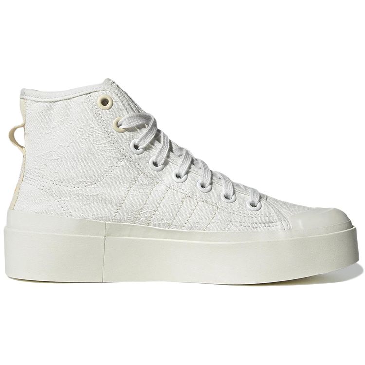 Adidas Nizza Bonega Женские кроссовки с цветочной вышивкой Mid White Crystal-White Wonder-White GZ4299