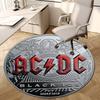 1 шт. AC/DC Черный Лед Памятная монета Круглый коврик, Изготовлен из полиэстера, Идеально подходит для украшения офисных стульев, гостиных fplt809