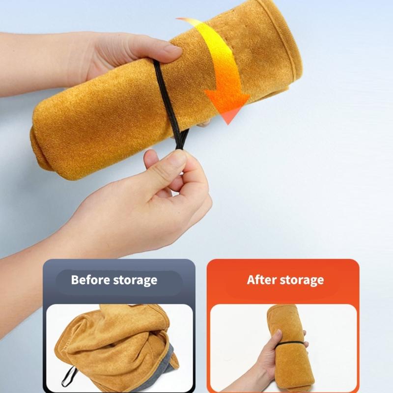 Multipurpose Suedes Car Wash Towel Thick Design High Capacity Water Absorption Quick Drying Cloth for Home