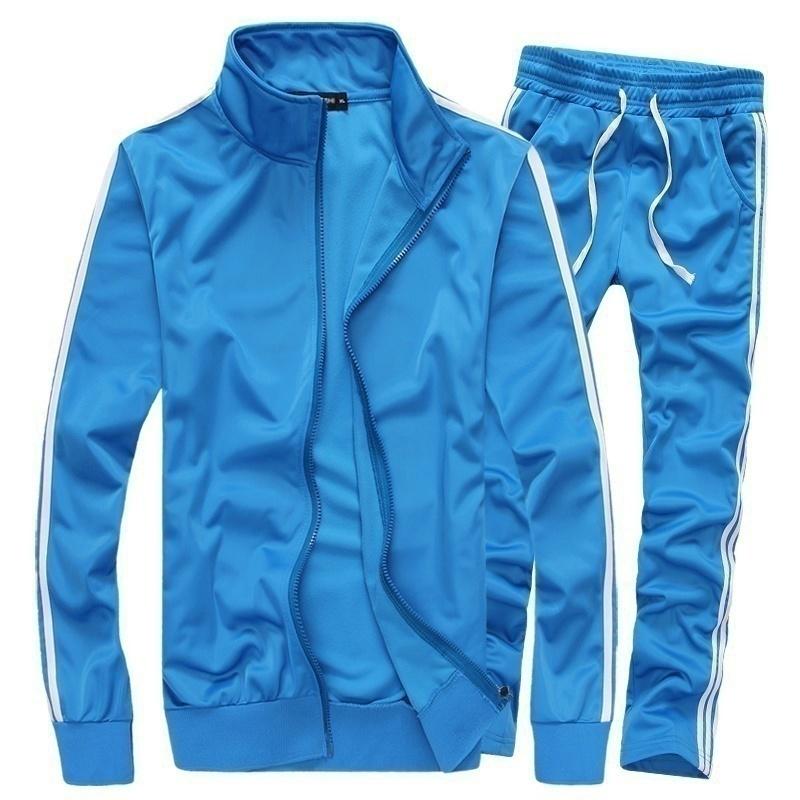 Men Casual Sports Suits Tracksuits Printing Sportswear Man Fashion Young Jogger Sets Jacket +Pants Outdoor Tracksuit Men 2 Psc