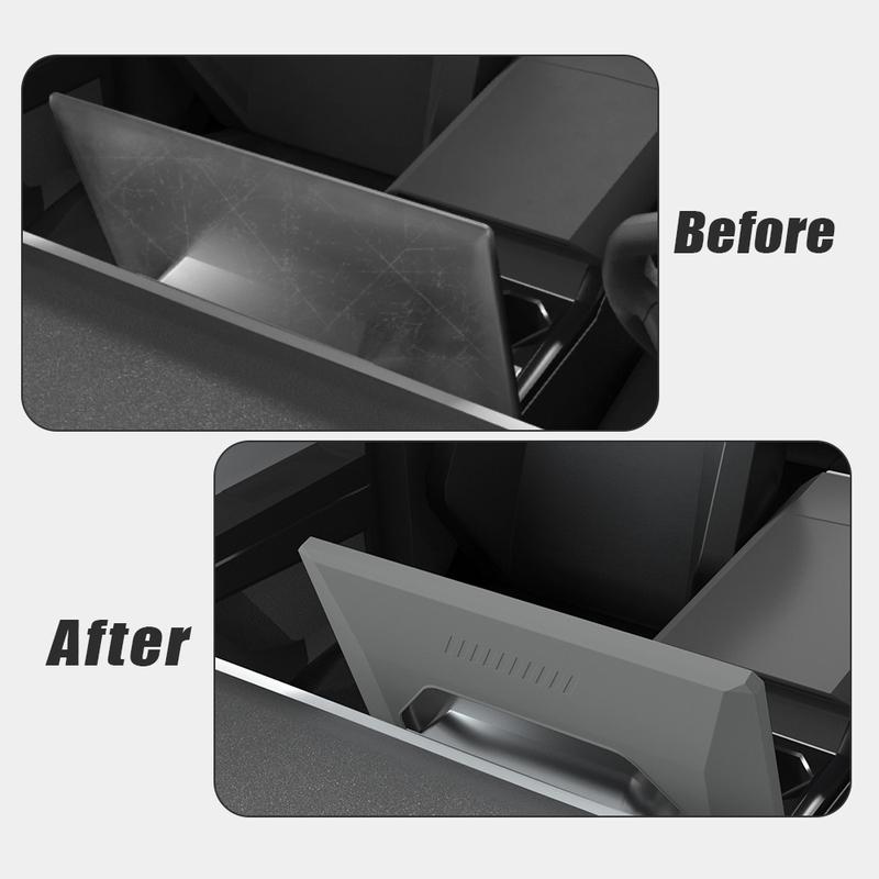Car Console Screen Frame Protector Storage Box Organizer Case Tray Behind The Screen Storage Box For Tesla Cybertruck 2024