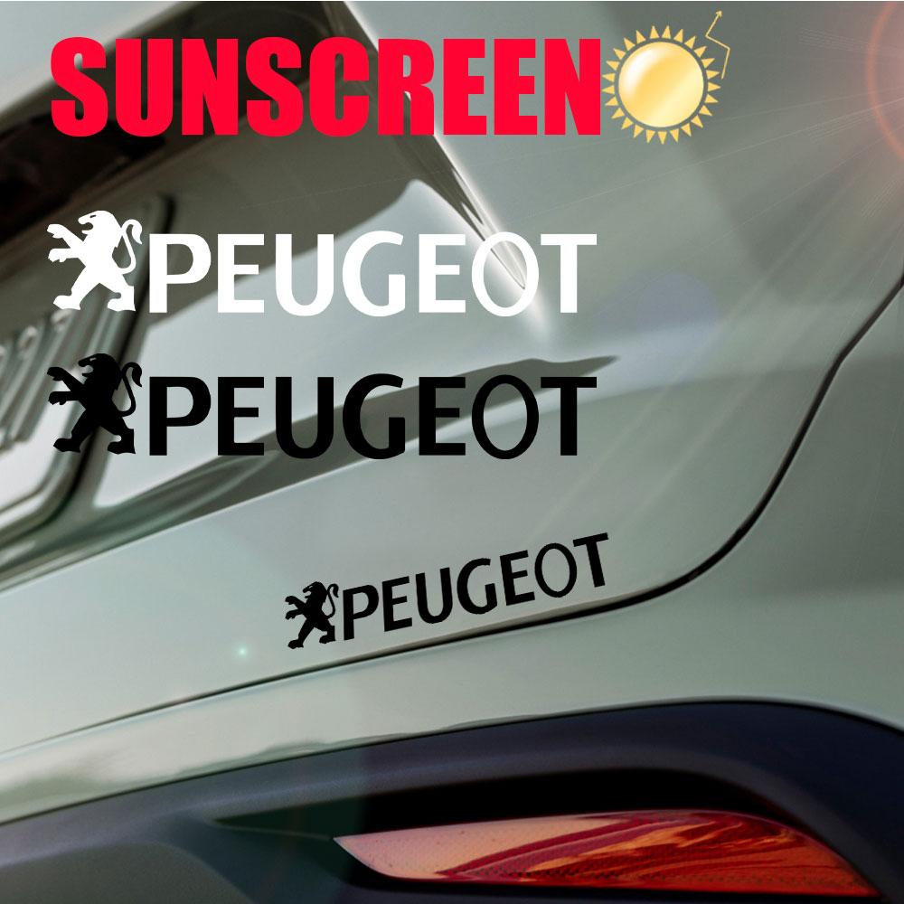 2pcs PVC Car Body Emblem Stickers Window Valve Badge Decoration Decal For Peugeot 206 207 208 107 2008 3008 308 508 408 306 307