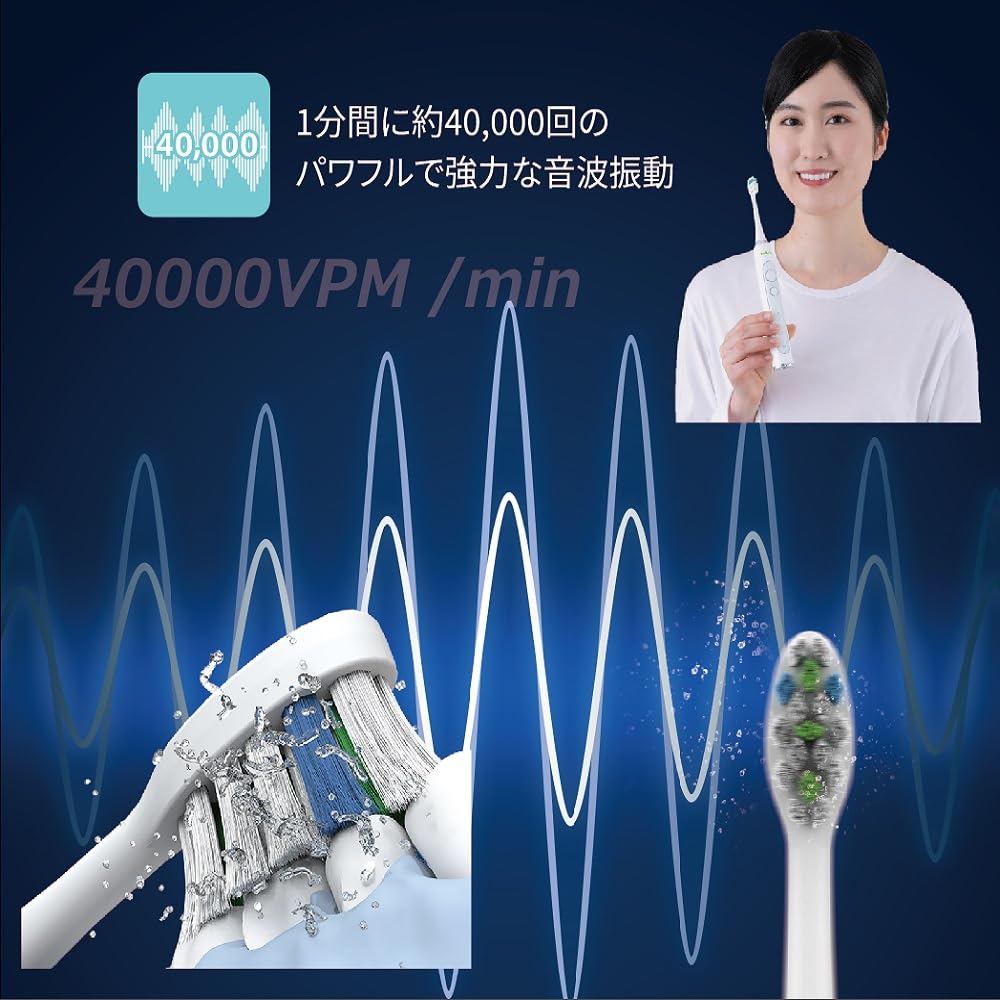 От производителя, специализирующегося на уходе за полостью рта ASONE электрическая звуковая зубная щетка с подставкой для зарядки и сменной щеткой и звуковая электрическая зубная щетка