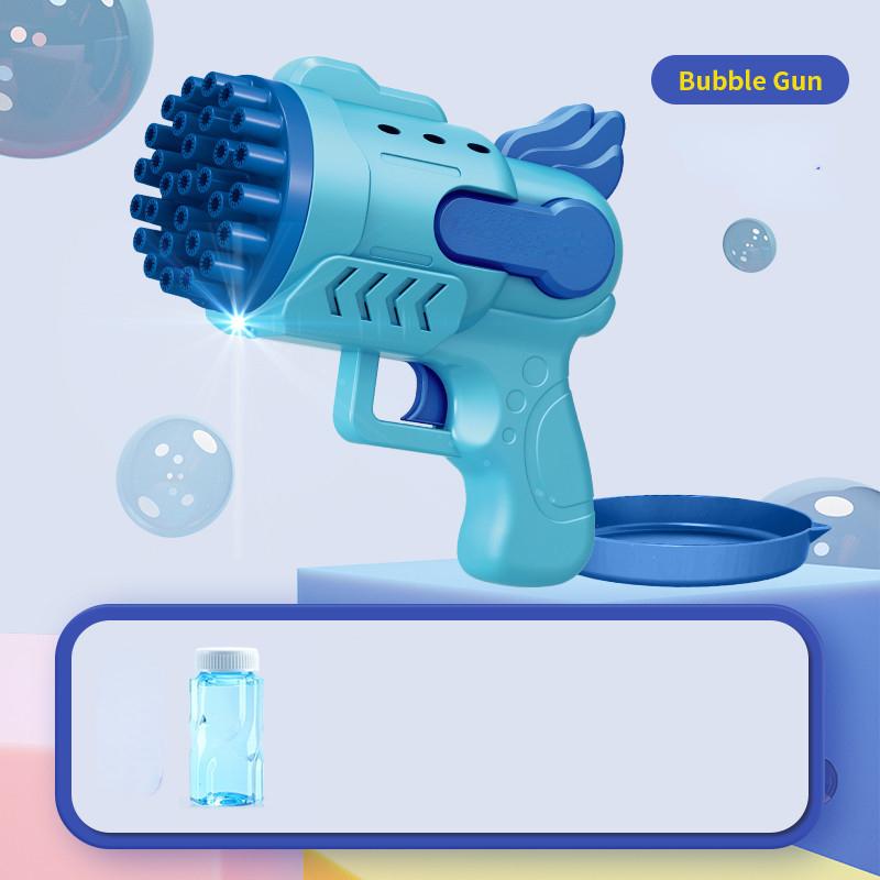 1PC Bubble Machine Rocket 29 Hole Automatic Soap Bubble Machine Outdoor Toy for Boys Birthday Gifts