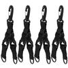4Pcs Outdoor Tactics Nylon Webbing Backpack Belt Buckle Multifunctional Carabiner D Type