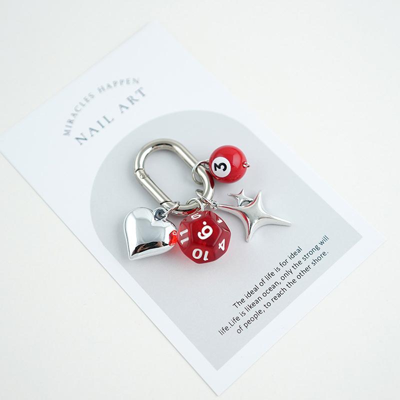 1 шт. Акриловый подвесной мешочек для украшений в форме кубика, подвеска-сито, брелок, подвеска, многогранный брелок для кубиков, маленькие подарки