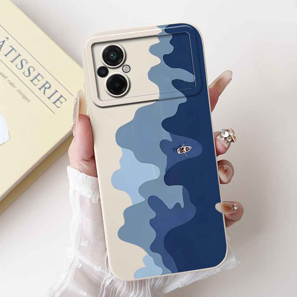 Для Xiaomi Poco M5 4G Чехол Модный Рисунок Цветок Мягкий Силикон Задняя Крышка Для Xiaomi PocoM5 POCO M5 4G Ударопрочные Чехлы для Телефона