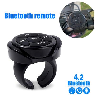 Автомобильный беспроводной Bluetooth Медиа-кнопка Пульт дистанционного управления Автомобильный руль Пульт дистанционного управления Руль мотоцикла Велосипед MP3 Воспроизведение музыки для телефона IOS Android